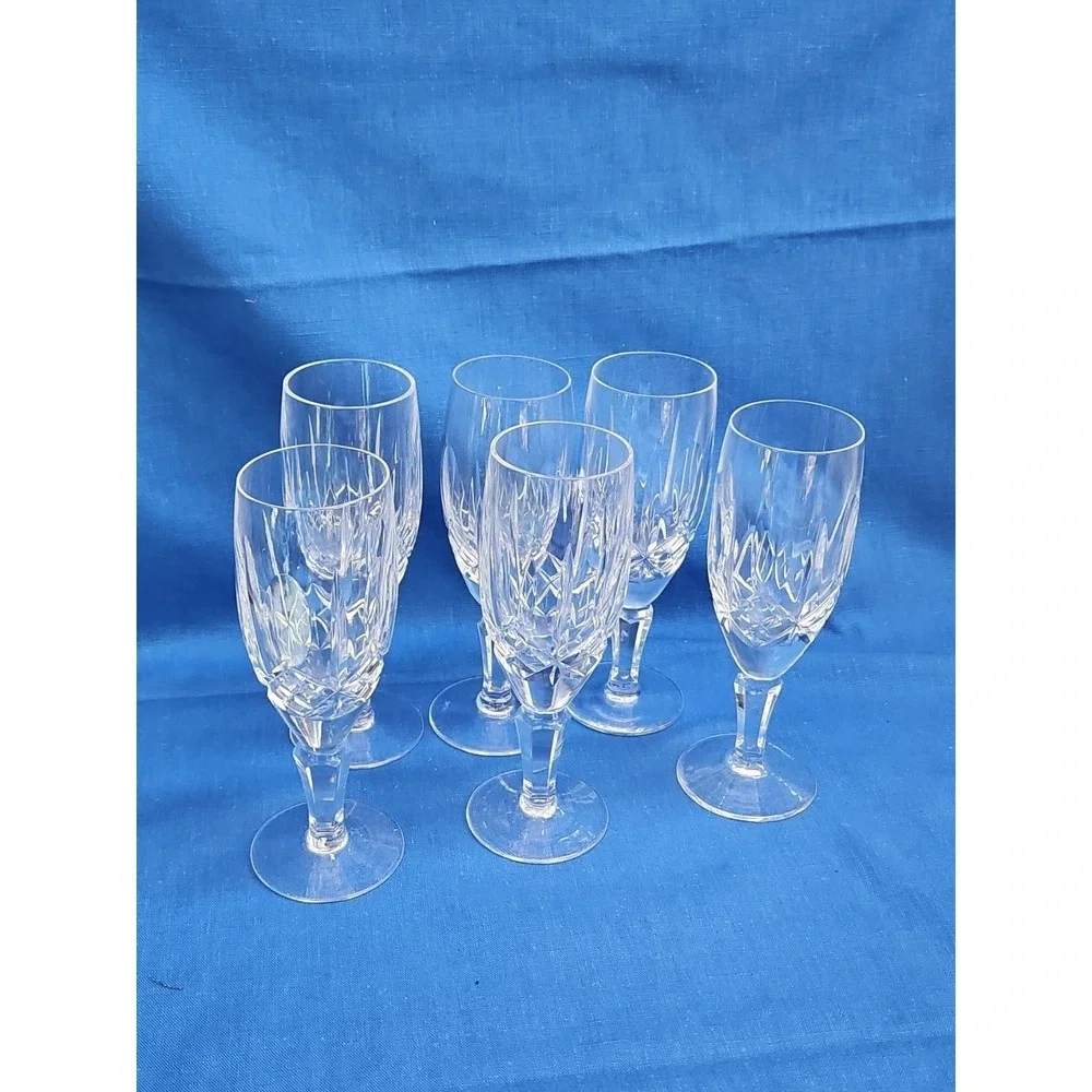 Galway Crystal Wine Glass KING'S COURT Set Of 6 Irish‎ Excellent 159971
